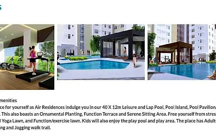 Fully Furnished 1 Bedroom With Balcony In Air Residences Makati Philippines