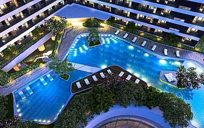 Fully Furnished 1 Bedroom With Balcony In Air Residences Makati Philippines Aparthotel